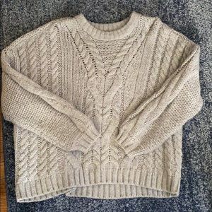 Aerie Oversized Grey Sweater